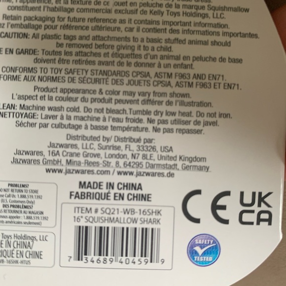 squishmallow shark - Picture 4 of 4